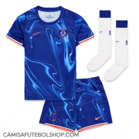 Camisa de time de futebol Chelsea Enzo Fernandez #8 Replicas 1º Equipamento Infantil 2024-25 Manga Curta (+ Calças curtas)